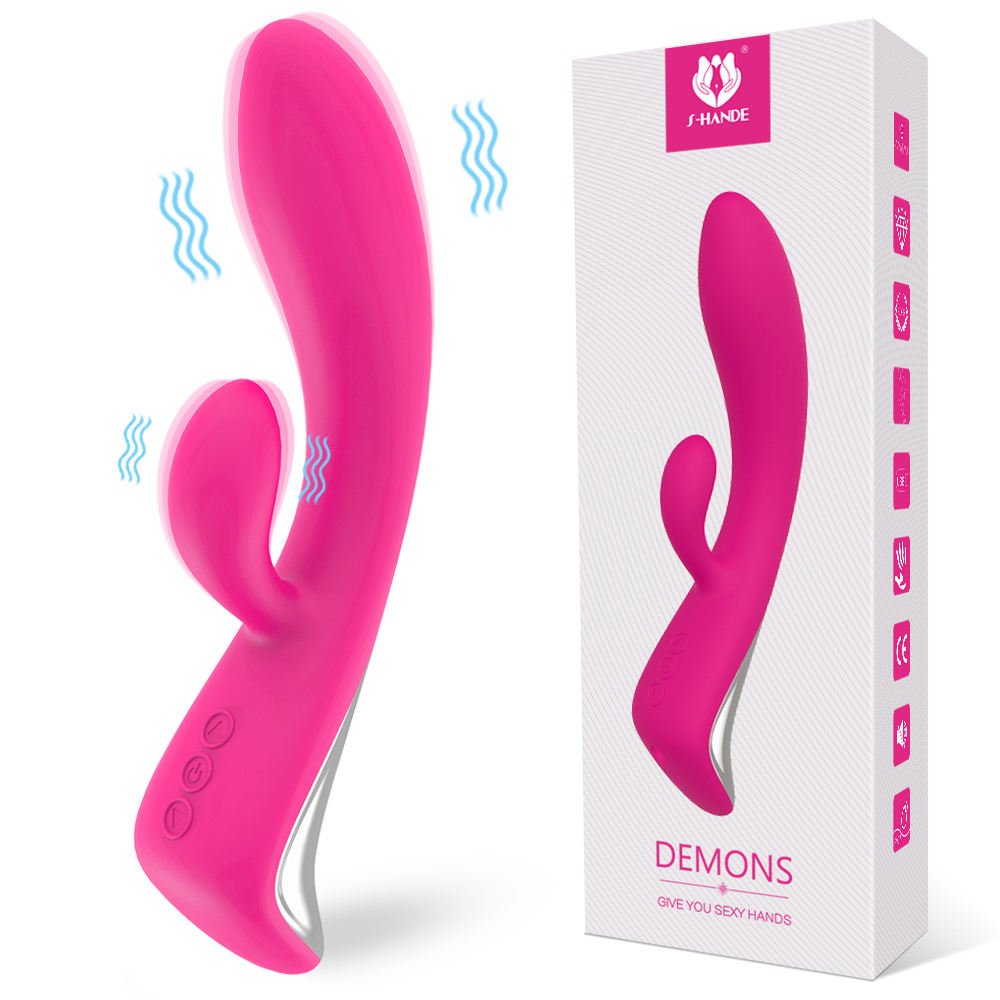 Women Sex Toys G - Spot Vibrator Triple Motors Heated Girls Moving Rabbit Vibrator - Lovetoys wholesales shop