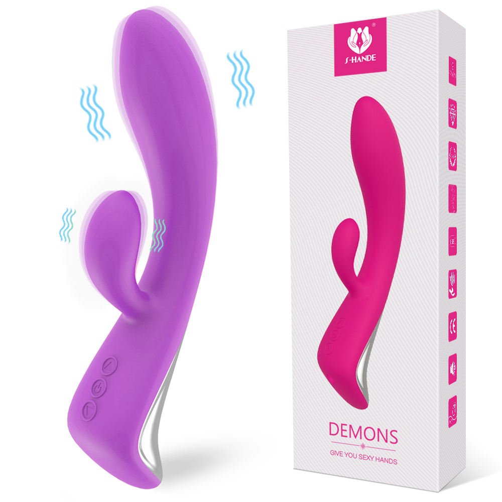 Women Sex Toys G - Spot Vibrator Triple Motors Heated Girls Moving Rabbit Vibrator - Lovetoys wholesales shop