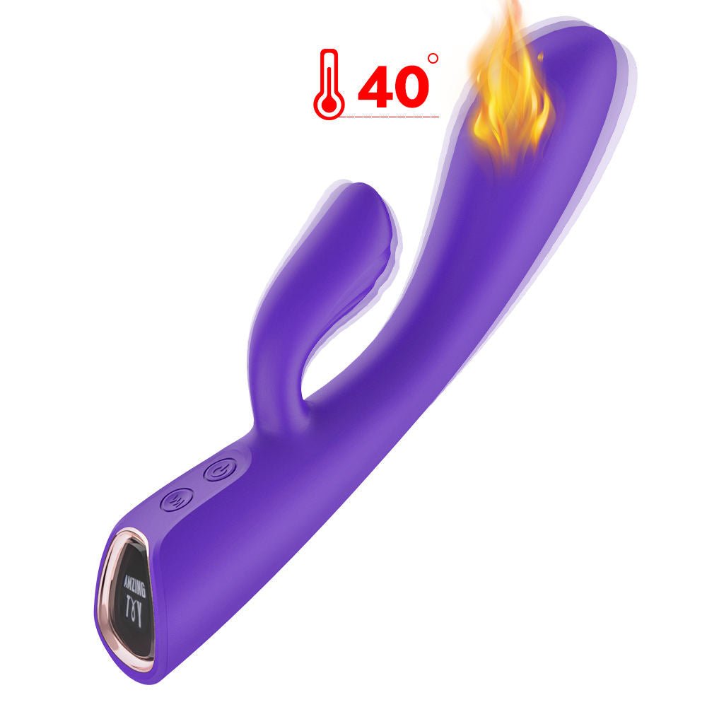 Women Sex Toys Heating Vibrating Soft Silicone Rabbit Vibrator - Lovetoys wholesales shop