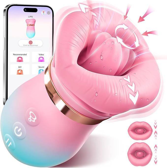 Women Sex Toys Licking Tongue Vibrator Clitoral Sucking Mouth Vibrator - Lovetoys wholesales shop