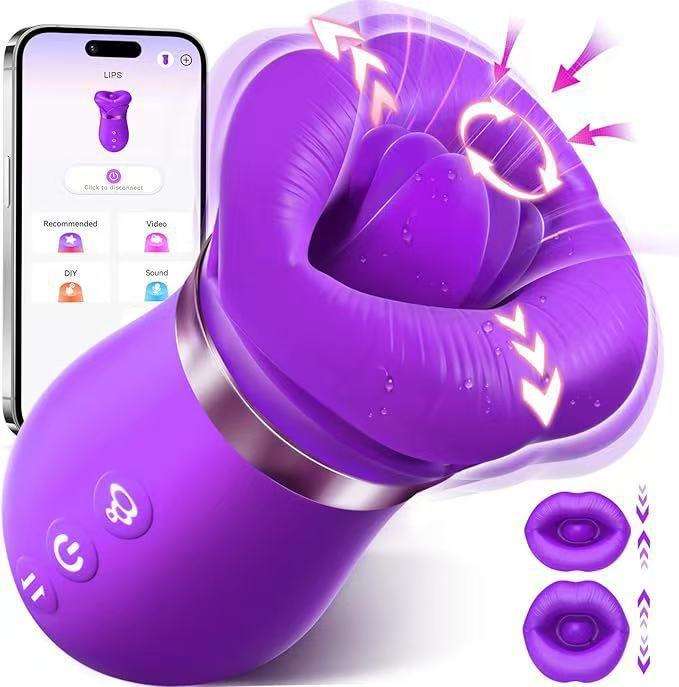 Women Sex Toys Licking Tongue Vibrator Clitoral Sucking Mouth Vibrator - Lovetoys wholesales shop