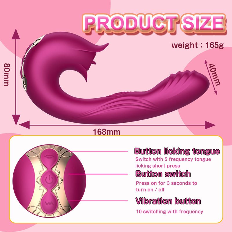 Women Sex Toys Masturbation Tongue Licking Sucking Vaginal G - Spot Rabbit Vibrator - Lovetoys wholesales shop