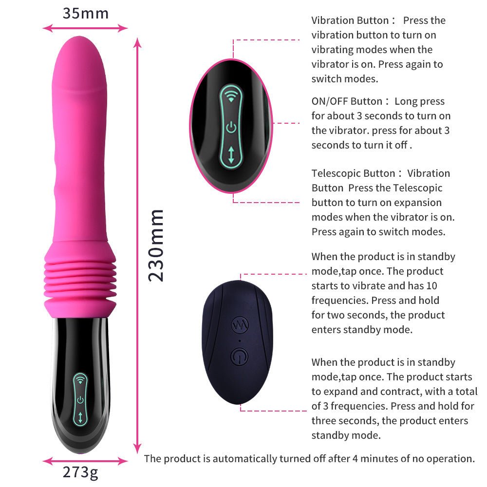 Women Sex Toys Telescopic Vibrator - Lovetoys wholesales shop