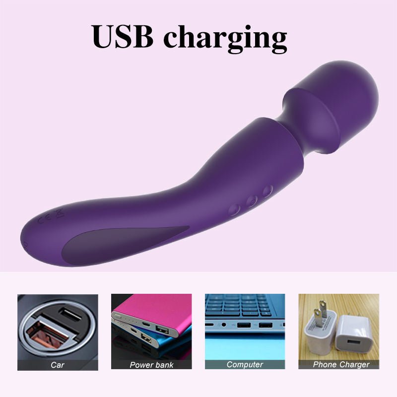 Women Vibrator Wand Massager Vibrator Sex Toy Black Big AV Wand - Lovetoys wholesales shop